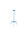 Blue Metal Candle Holder
